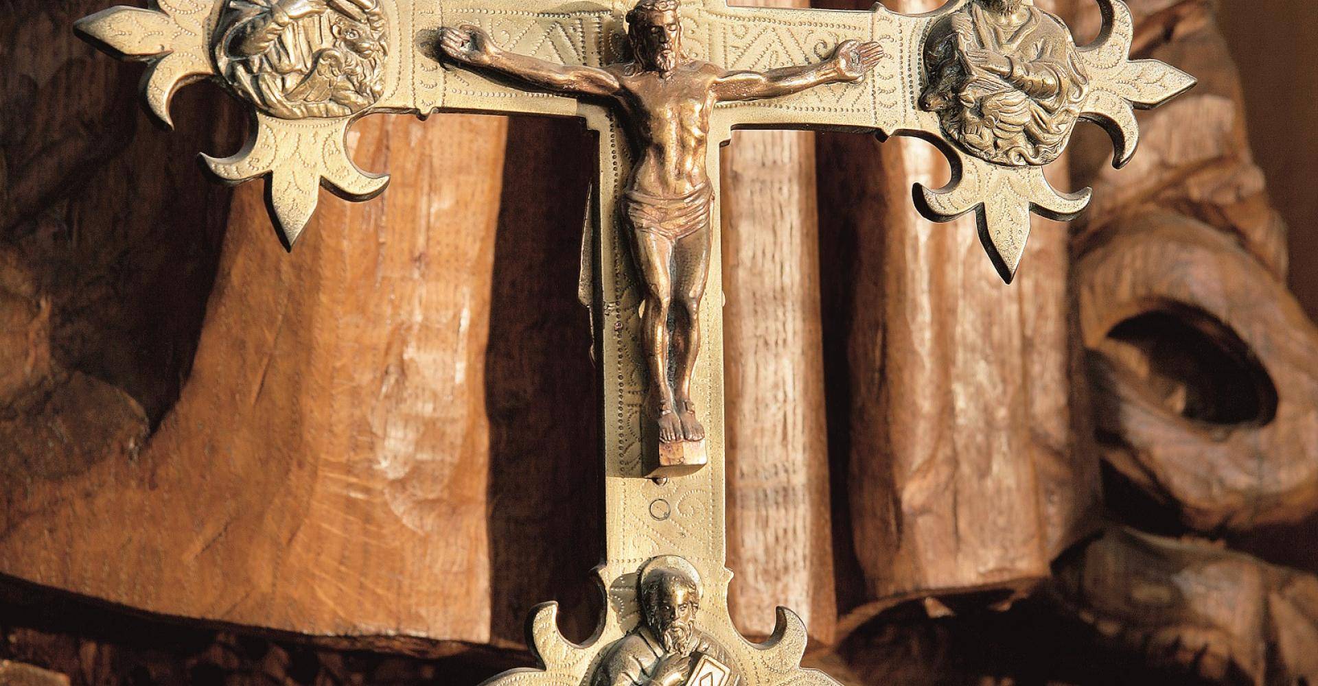 Detail of Crucifix in St Michael Chapel